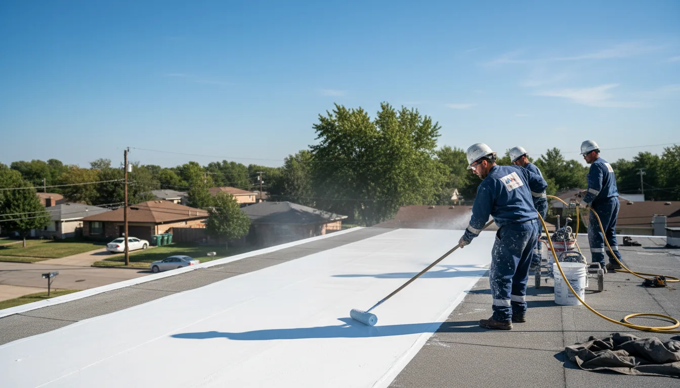Commercial roof coating in Vernon, VT near me